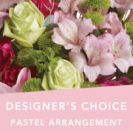 DC Pastel arrangement - Funeral Flower Arrangements