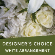 DC White arrangement - White Flowers for Sympathy