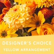 DC Yellow arrangement - Yellow Flower Arrangement