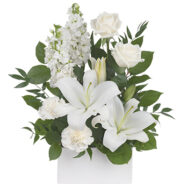 White Simplicity - Sympathy Flowers for Funeral